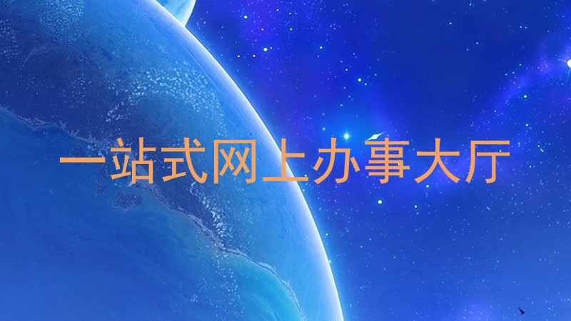 一站式网上办事大厅