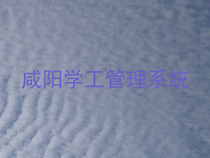 咸阳学工管理系统