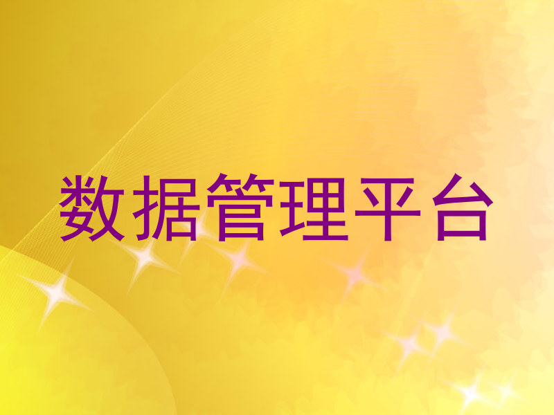 数据管理平台