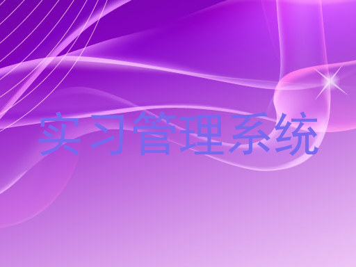 实习管理系统