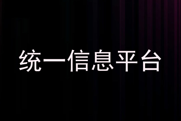 统一信息平台