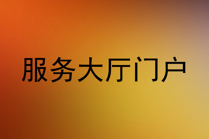 服务大厅门户