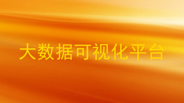 大数据可视化平台