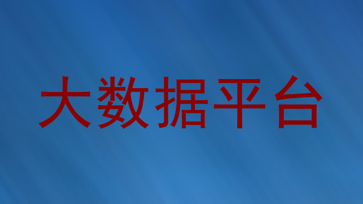 大数据平台