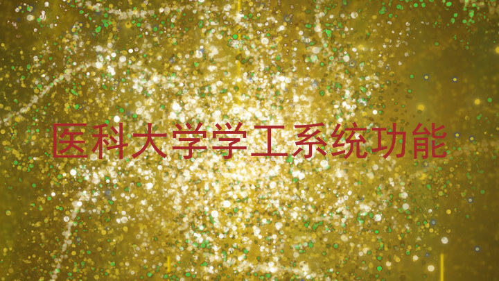 医科大学学工系统功能