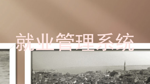 就业管理系统