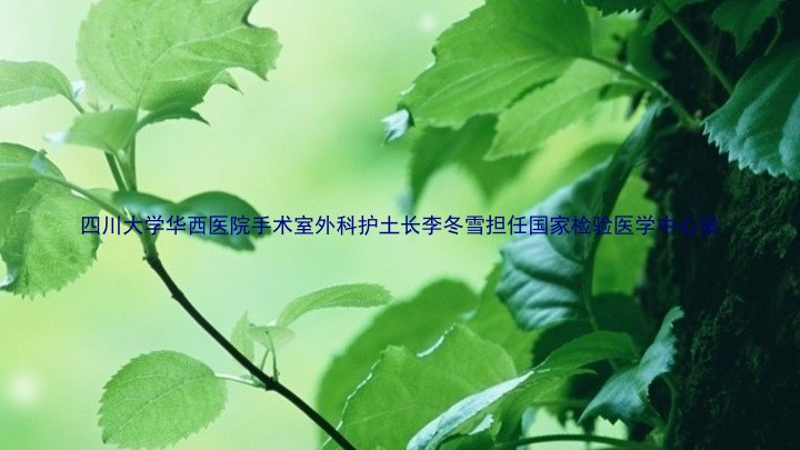 四川大学华西医院手术室外科护土长李冬雪担任国家检验医学中心设