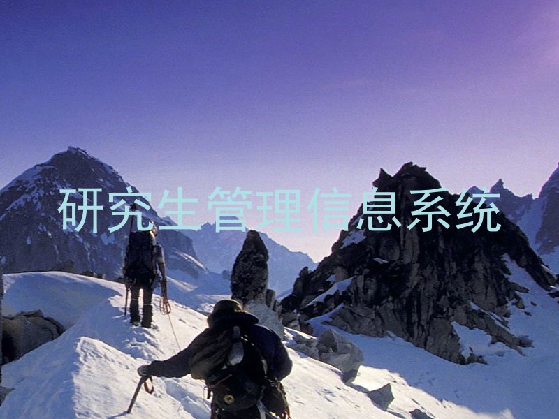 研究生管理信息系统