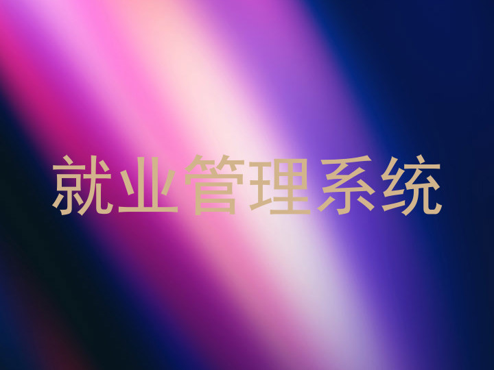 就业管理系统