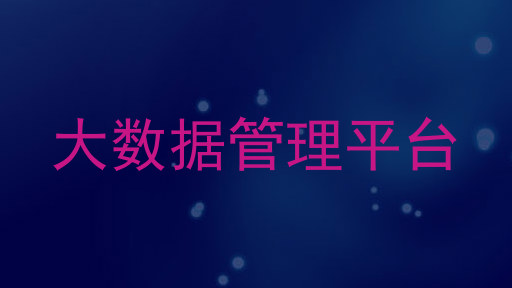 大数据管理平台