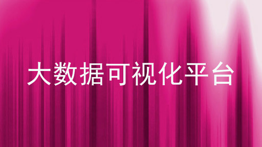 大数据可视化平台