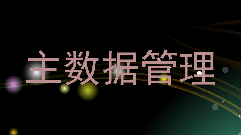 主数据管理
