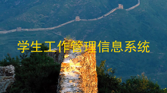 学生工作管理信息系统