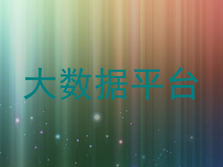 大数据平台