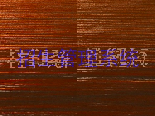 招生管理系统