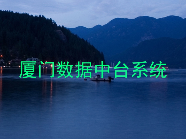 厦门数据中台系统