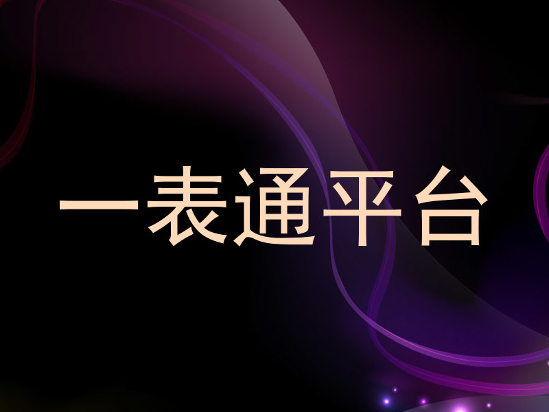 一表通平台
