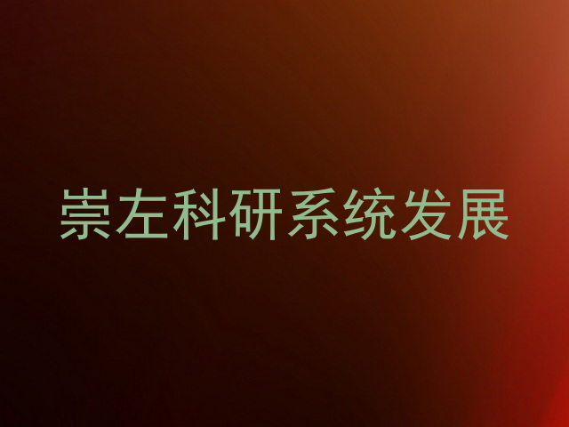 崇左科研系统发展