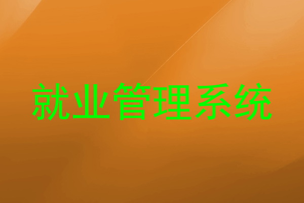 就业管理系统