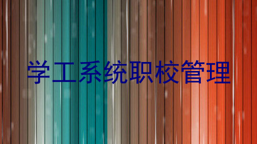 学工系统职校管理