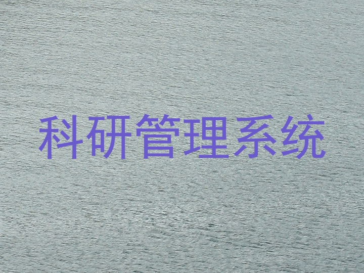 科研管理系统