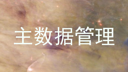 主数据管理