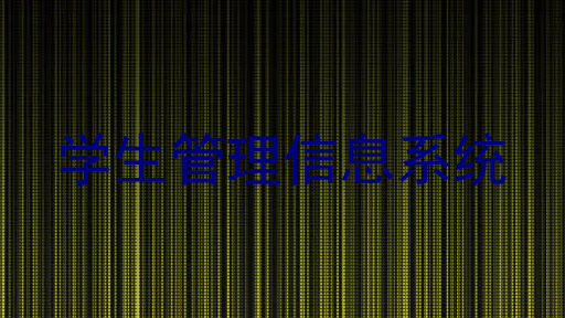 学生管理信息系统