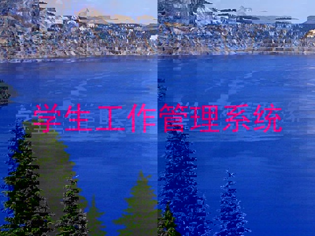 学生工作管理系统