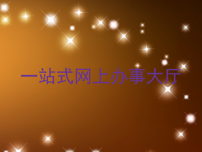 一站式网上办事大厅