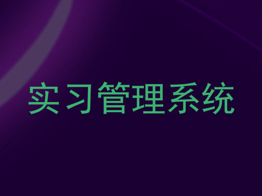 实习管理系统