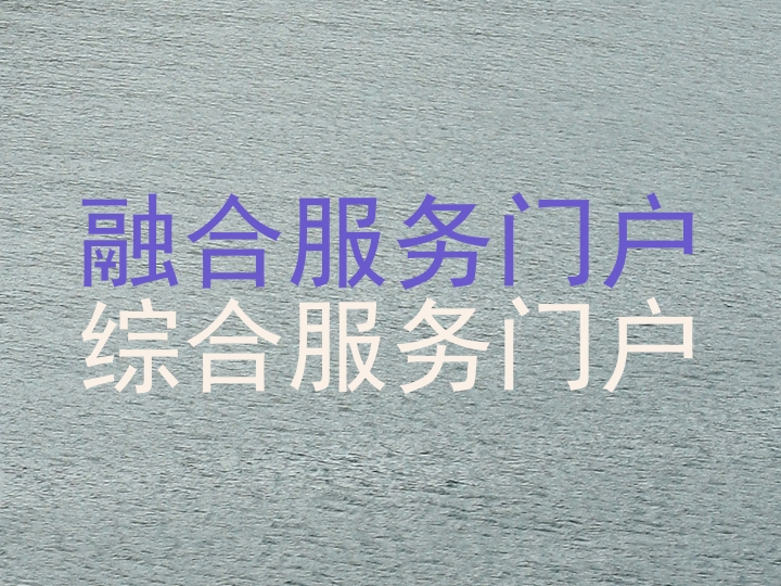 融合服务门户|综合服务门户