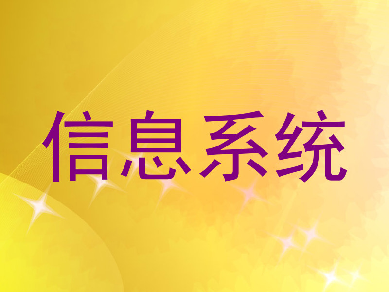 信息系统