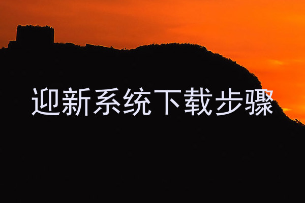 迎新系统下载步骤