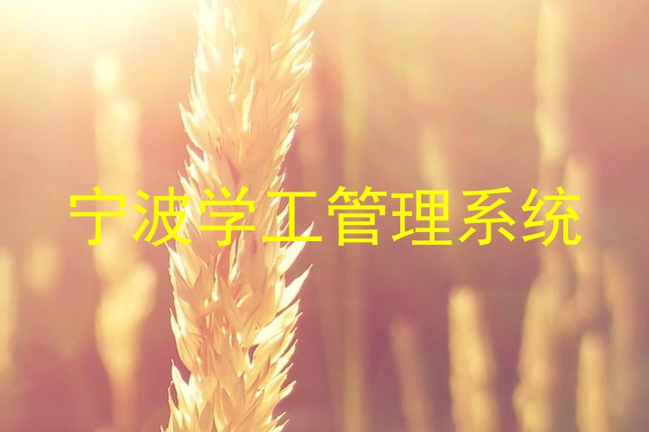 宁波学工管理系统
