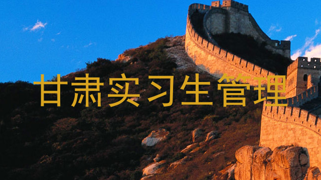 甘肃实习生管理