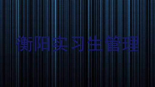 衡阳实习生管理
