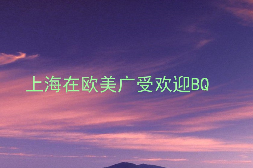 上海在欧美广受欢迎BQ