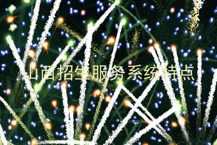 山西招生服务系统特点