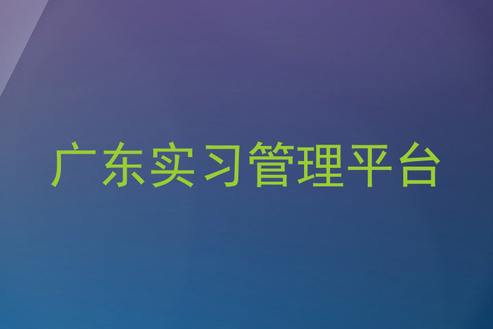 广东实习管理平台