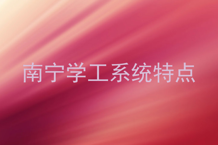 南宁学工系统特点