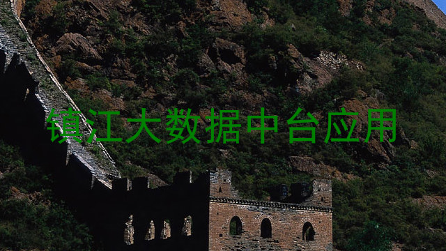 镇江大数据中台应用