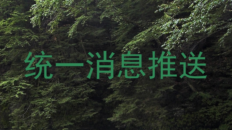 统一消息推送