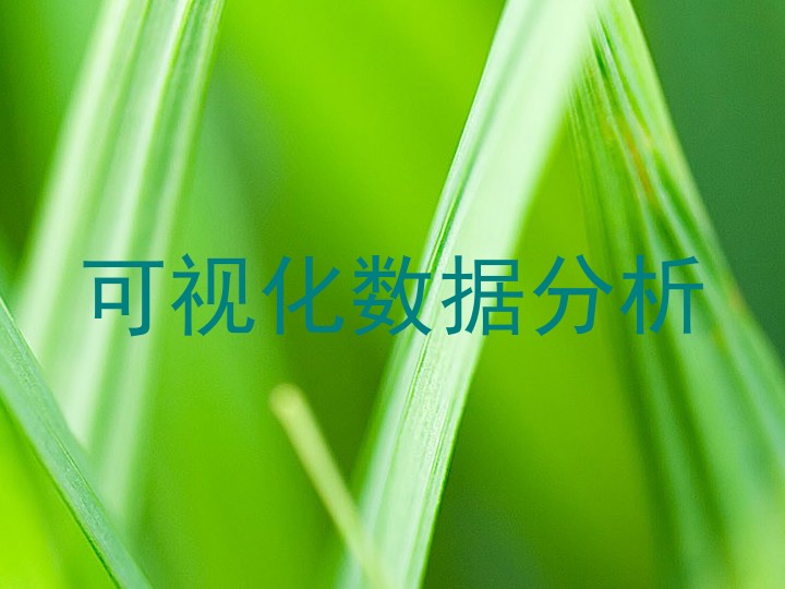 可视化数据分析