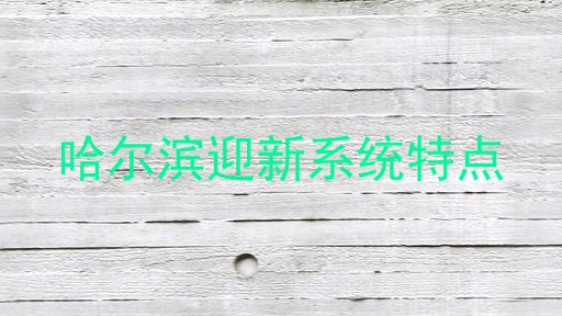 哈尔滨迎新系统特点