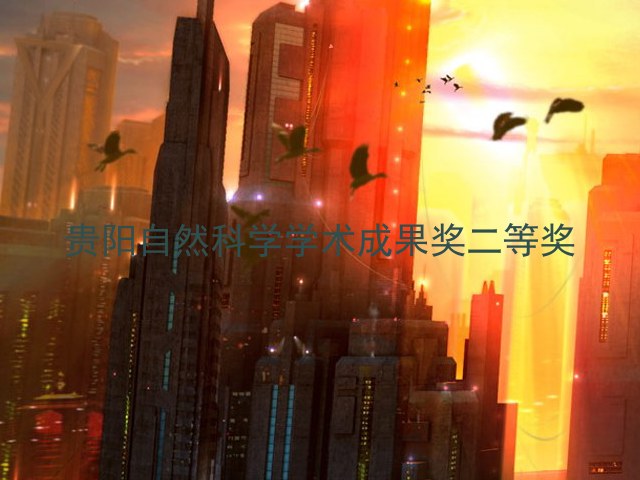 贵阳自然科学学术成果奖二等奖