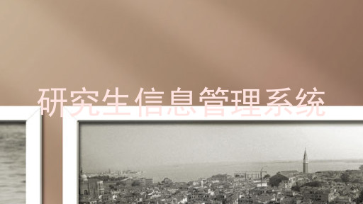 研究生信息管理系统