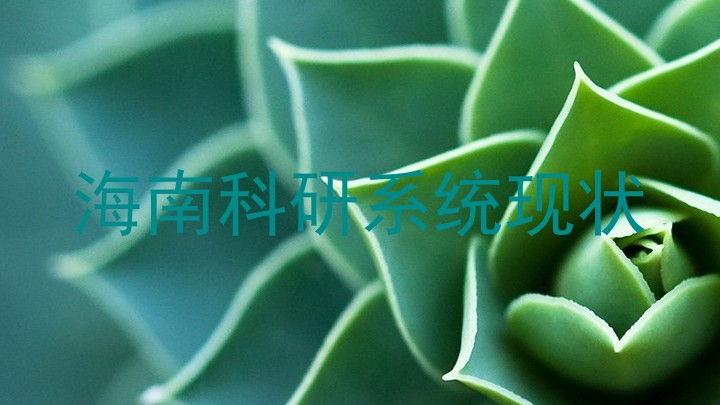 海南科研系统现状