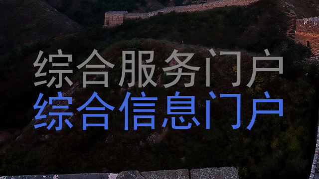 综合服务门户|综合信息门户