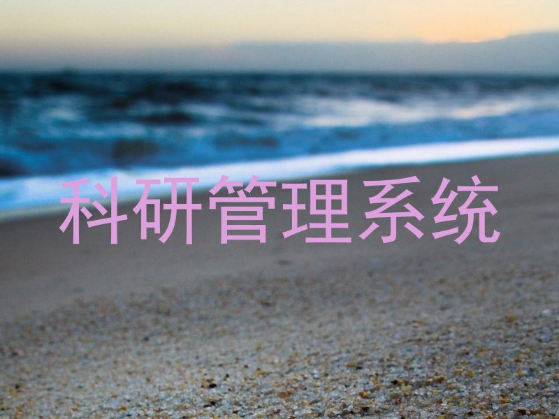 科研管理系统