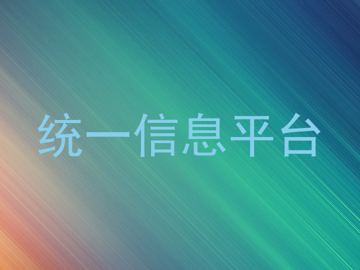 统一信息平台